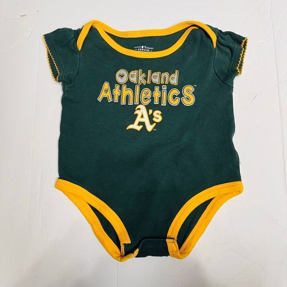 Genuine Merchandise Oakland Athletics Bodysuit Girls Size 12 Months